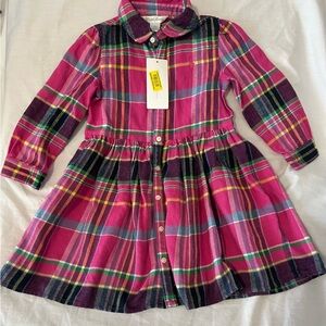Ralph Lauren Pink Plaid Kids Dress